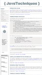 Mobile Screenshot of javatechniques.com